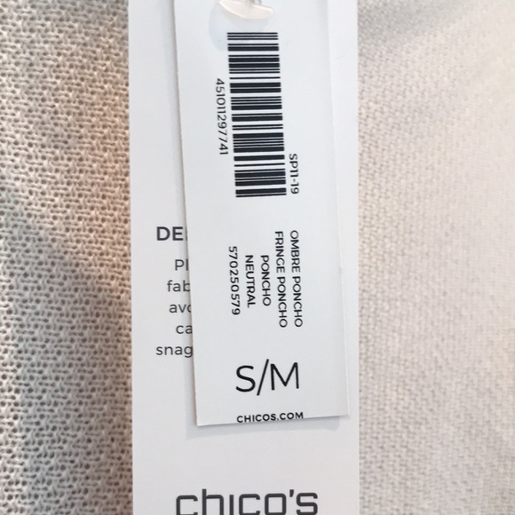 Chico’s Ombré Poncho - Picture 6 of 7